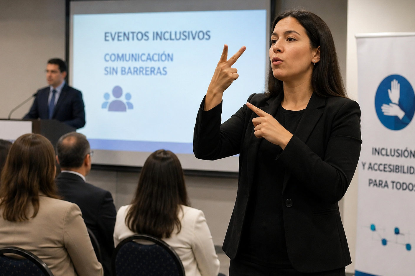 intérprete de lengua de señas para eventos